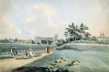 New College from the Parks, c.1790